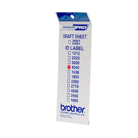 Brother ID4040 étiquette à imprimer Blanc