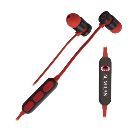 Techmade TM-FRMUSIC-MIL cuffia e auricolare Wireless In-ear Musica e Chiamate Micro-USB Bluetooth Nero, Rosso