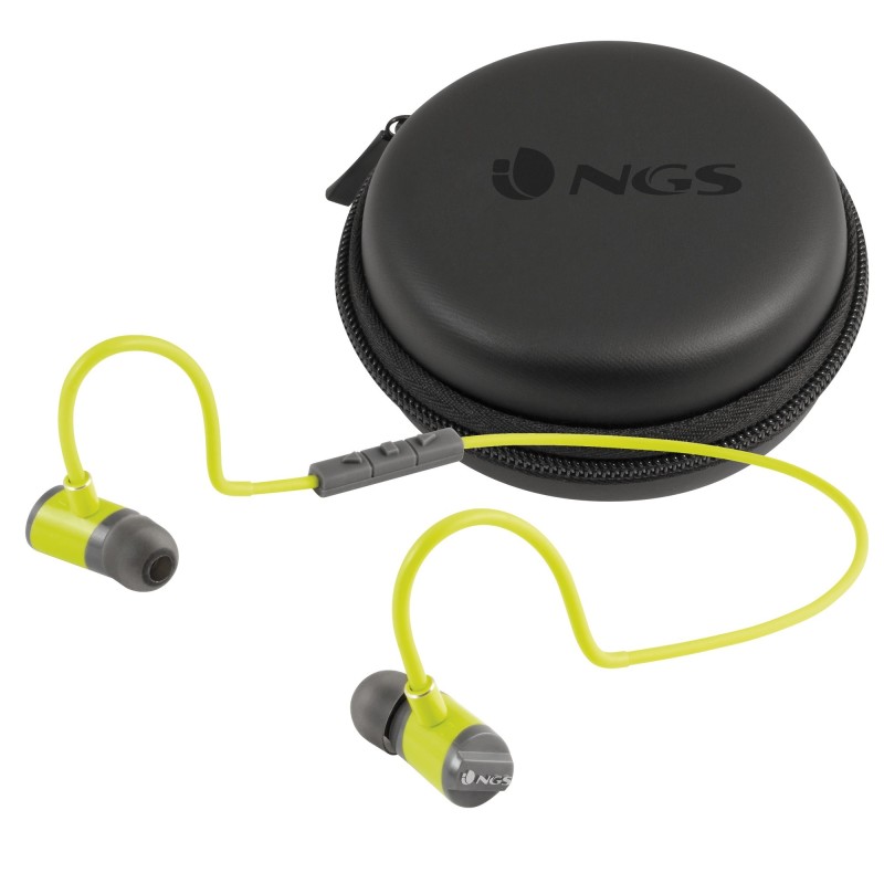Image of NGS Artica Swing Auricolare Wireless In-ear, Passanuca Sport Bluetooth Grigio, Giallo