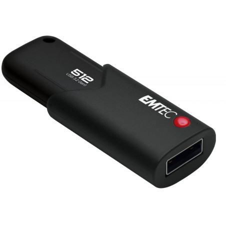Emtec B120 Click Secure lecteur USB flash 512 Go USB Type-A 3.2 Gen 2 (3.1 Gen 2) Noir
