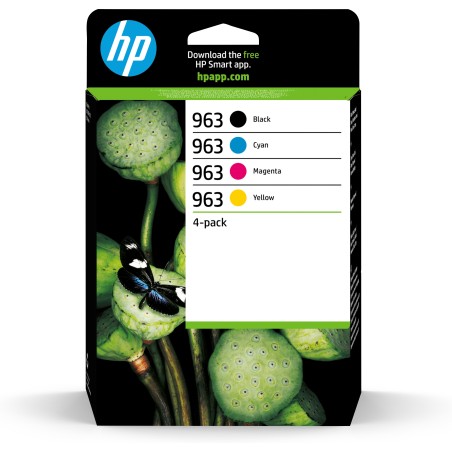 HP 963 4-pack originele inktcartridges zwart cyaan magenta geel