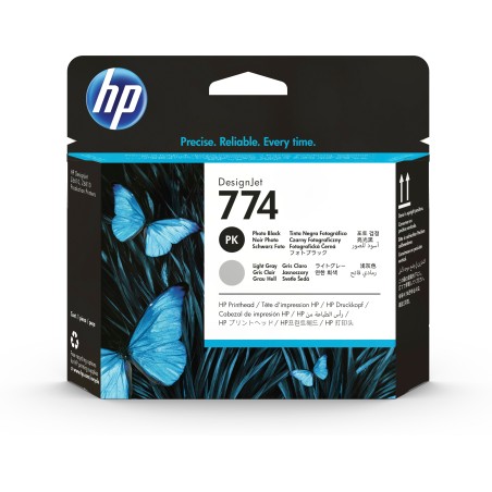 HP Cabezal de impresión negro fotográfico gris claro DesignJet 774