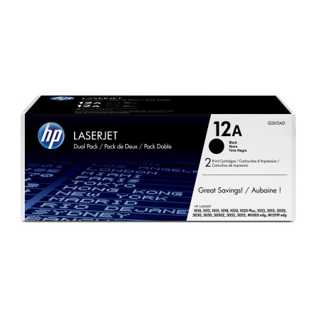 HP 12A 2er-Pack Schwarz Original LaserJet Tonerkartuschen