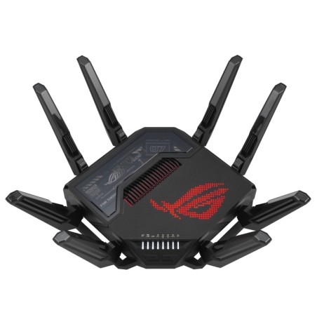 ASUS ROG Rapture GT-BE98 draadloze router 10 Gigabit Ethernet Quad-band (2.4 GHz   5 GHz-1   5 GHz-2   6 GHz) Zwart