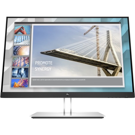 HP E-Series E24i G4 WUXGA Monitor monitor de ecrã 61 cm (24") 1920 x 1200 pixels Preto, Prateado