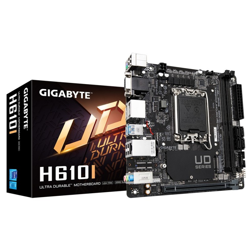 Image of Gigabyte H610I scheda madre Intel H610 Express LGA 1700 mini ITX