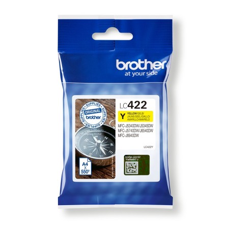 Brother LC422Y inktcartridge 1 stuk(s) Origineel Geel