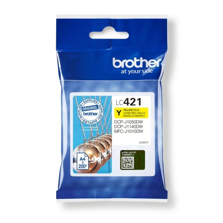 Brother LC421Y inktcartridge 1 stuk(s) Origineel Geel