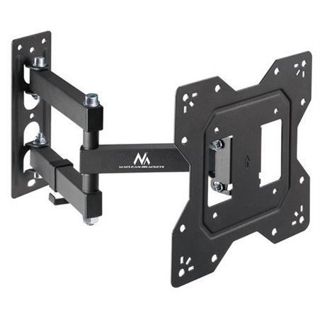 Maclean MC-700N TV Monitor Wall Mount Universal max VESA 200x20 23 -43  30kg Black Extendable Tilting for Small TVs