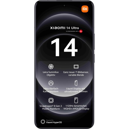 Xiaomi 14 Ultra 17,1 cm (6.73") SIM doble 5G USB Tipo C 16 GB 512 GB 5000 mAh Negro