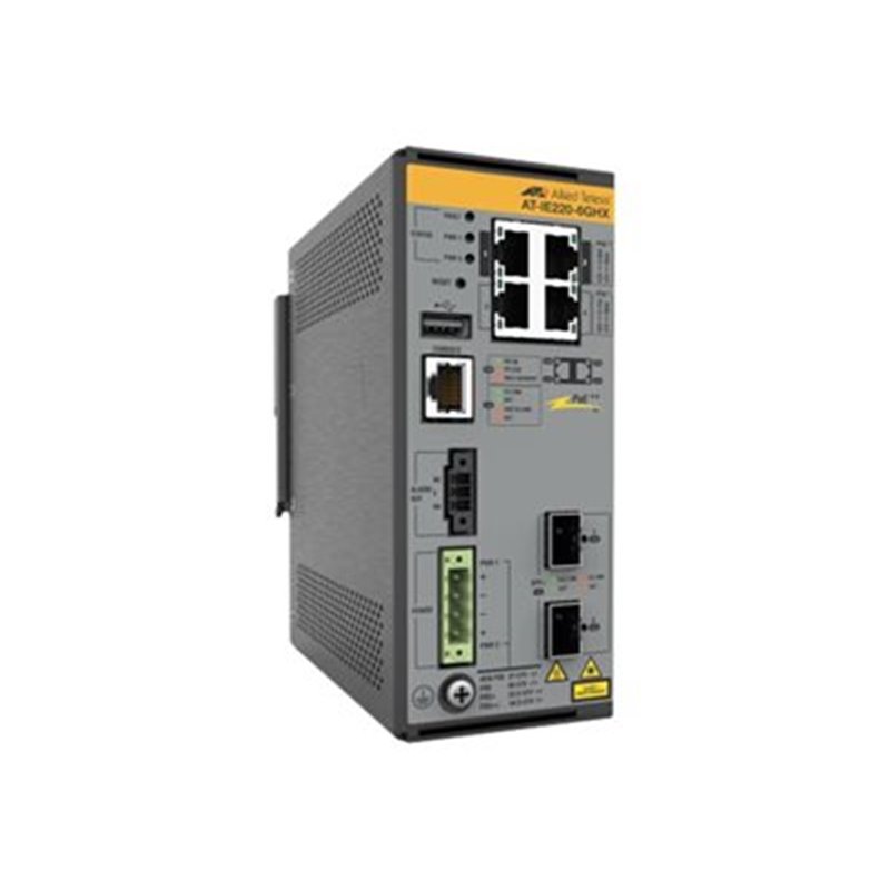 Image of Allied Telesis IE220-6GHX Gestito L2 Gigabit Ethernet (10/100/1000) Supporto Power over Ethernet (PoE) Grigio