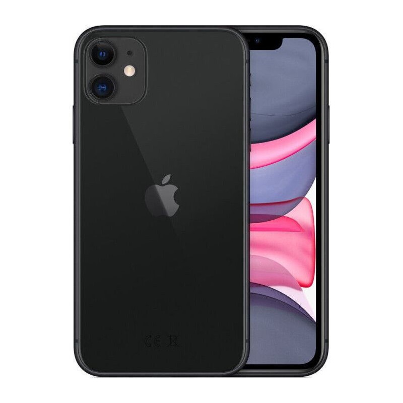 Image of Apple iPhone 11 A13 64GB 6.1" 4G Dual SIM Dual Cam 12MP iOS 13 Nero GRADE A057