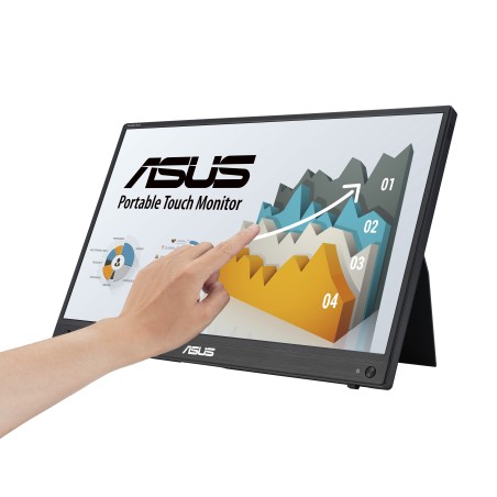 ASUS ZenScreen MB16AHT Computerbildschirm 39,6 cm (15.6") 1920 x 1080 Pixel Full HD Touchscreen Schwarz