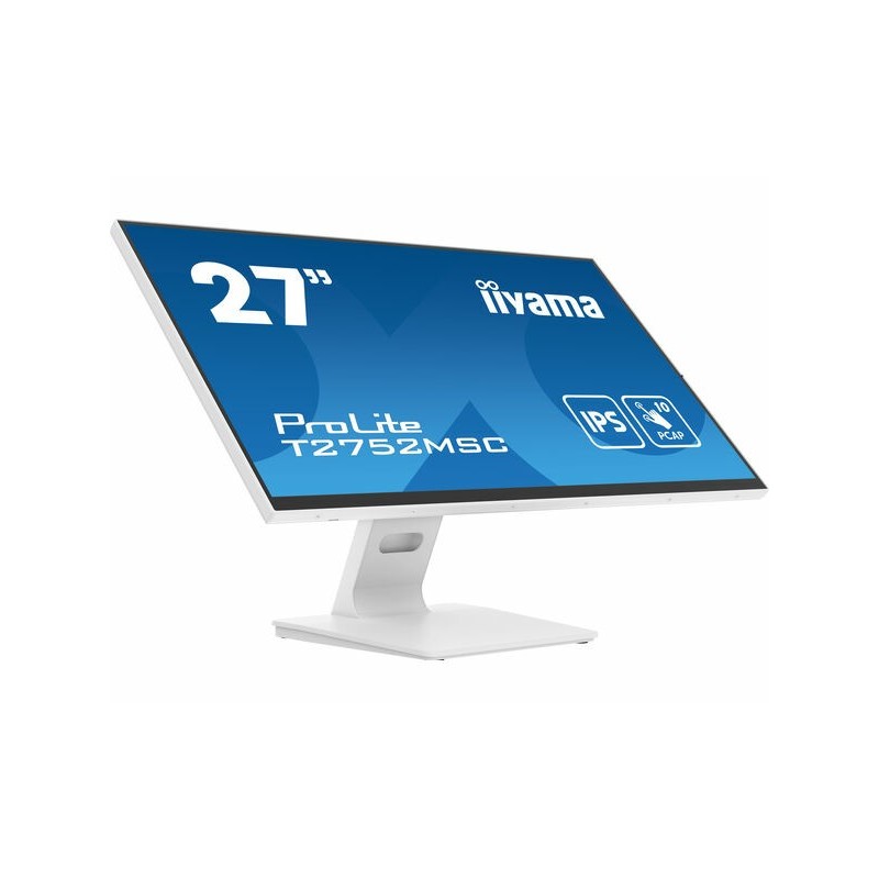 Image of iiyama ProLite T2752MSC-W1 Monitor PC 68,6 cm (27") 1920 x 1080 Pixel Full HD LED Touch screen Bianco