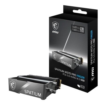 MSI SPATIUM M570 PRO PCIE 5.0 NVME M.2 2TB FROZR Internes Solid State Drive PCI Express 5.0 3D NAND