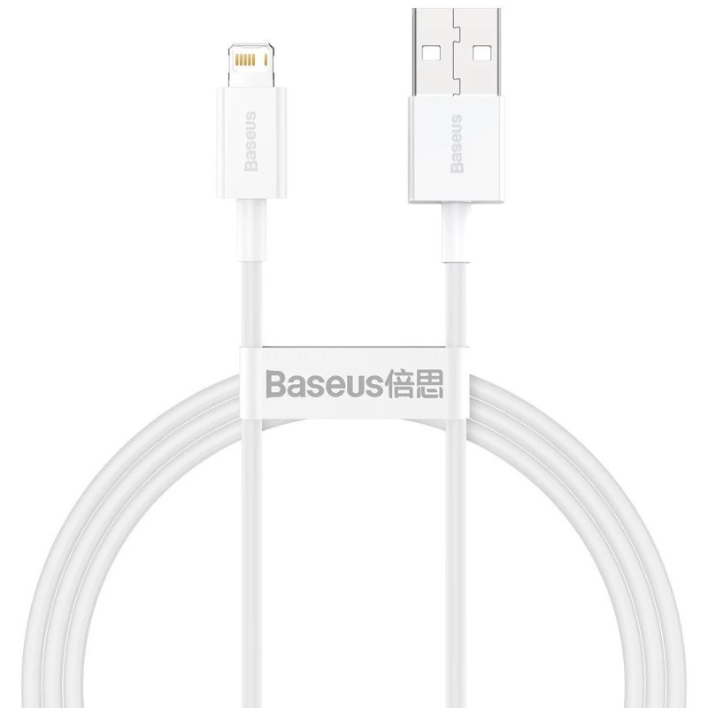 Image of Baseus CALYS-A02 cavo per cellulare Bianco 1 m USB A Lightning