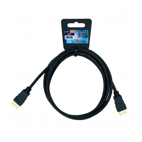 iBox ITVFHD0115 câble HDMI 1,5 m HDMI Type A (Standard) Noir