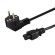 Savio CL-67 câble électrique Noir 1,2 m IEC Type C (3.8 mm, 1.1 mm) CEE7 7