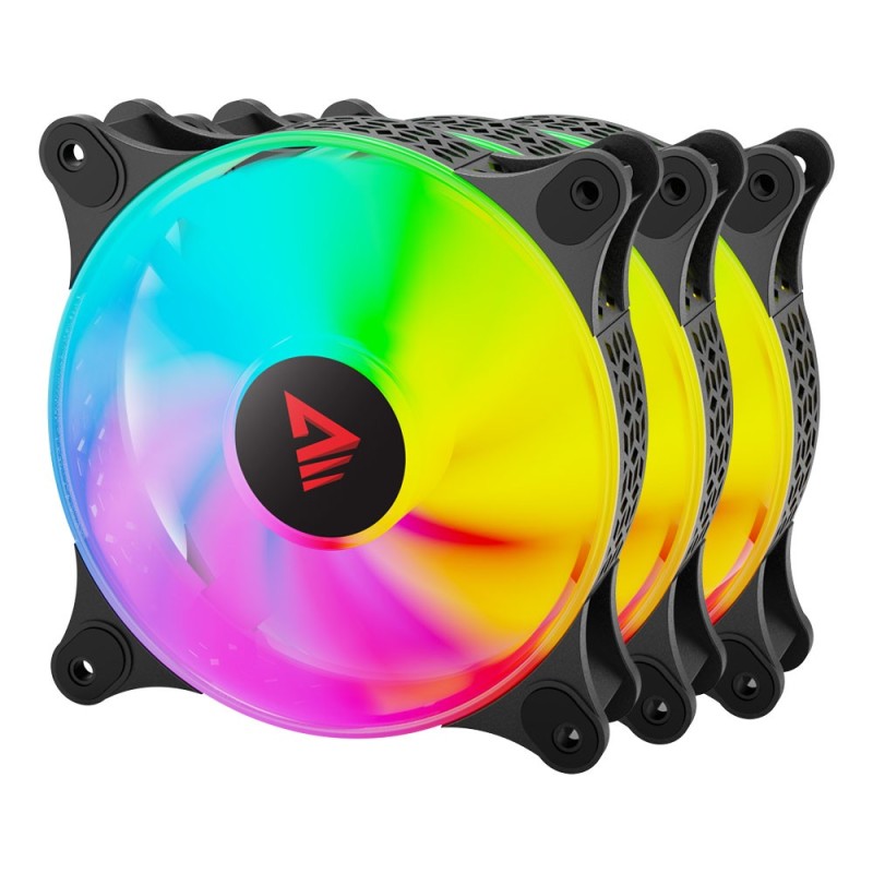 Savio BLAST FAN SET sistema di raffreddamento per computer Case Ventilatore 12 cm Nero 3 pz