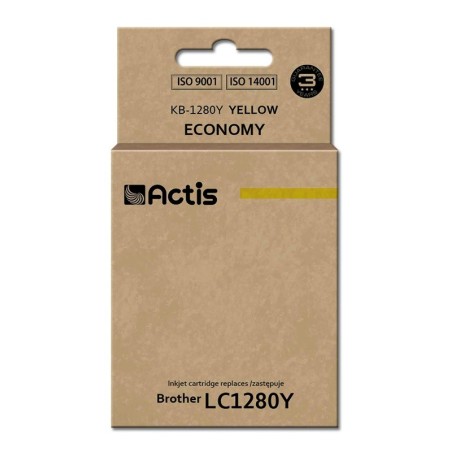 Actis Tinta KB-1280Y (reemplazo de Brother LC1280Y estándar 19 ml amarillo)