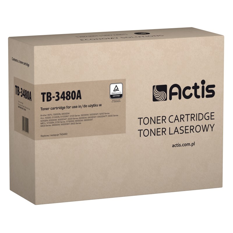 Image of Actis TB-3480A toner do Brother TN-3480 nowy - Kompatibel - Tonereinheit toner 1 pz Compatibile Nero