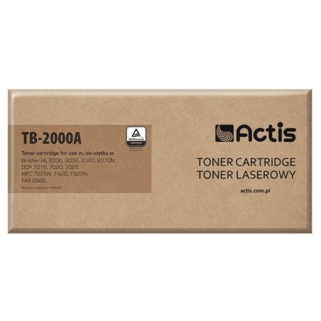 Actis Tonercartridge TB-2000A (vervanging Brother TN-2000 TN-2005 standaard 2500 pagina's zwart)