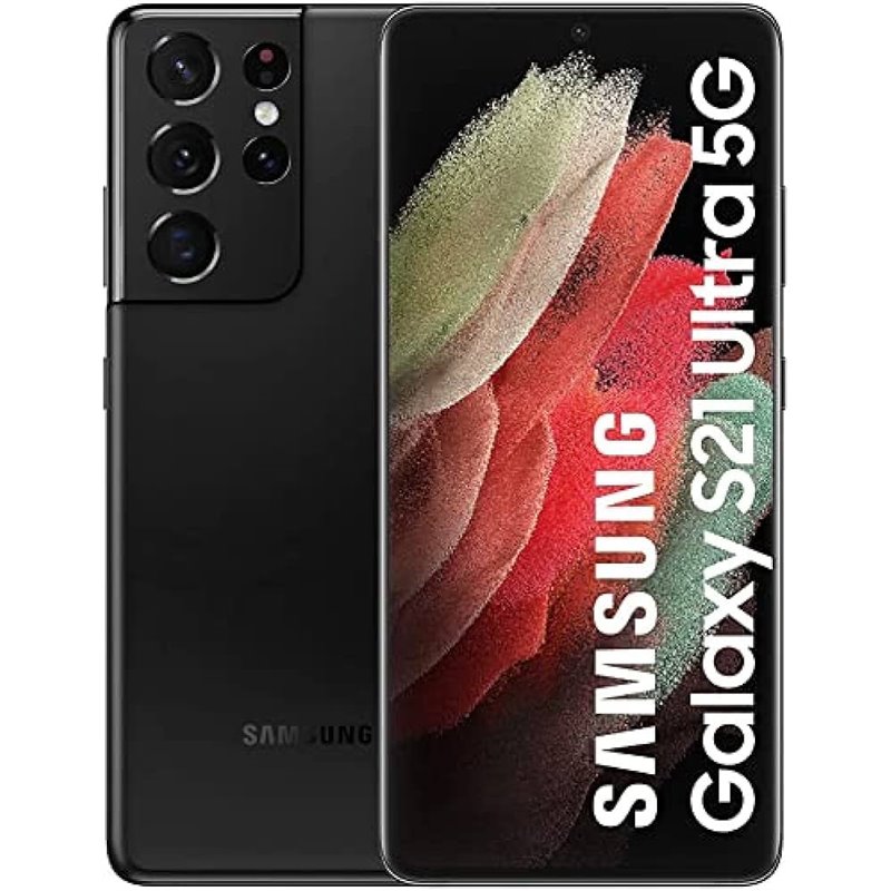 Image of Samsung Galaxy S21 Ultra 5G SM-G998B 17.3 cm (6.8 ) Dual SIM Android 11 USB Type-C 12 GB 256 GB 5000 mAh Black REMADE Remade / R