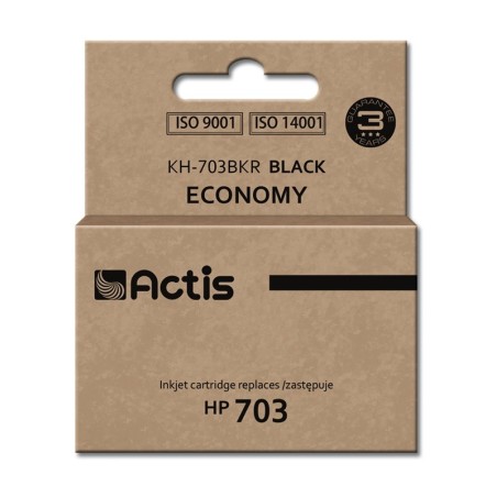 Actis KH-703BKR inkt (vervanging HP 703 CD887AE Standaard 15 ml zwart)