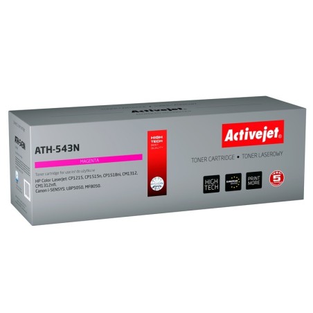 Activejet ATH-543N (remplacement HP 125A CB543A, Canon CRG-716M  Suprême  1600 pages  rouge)