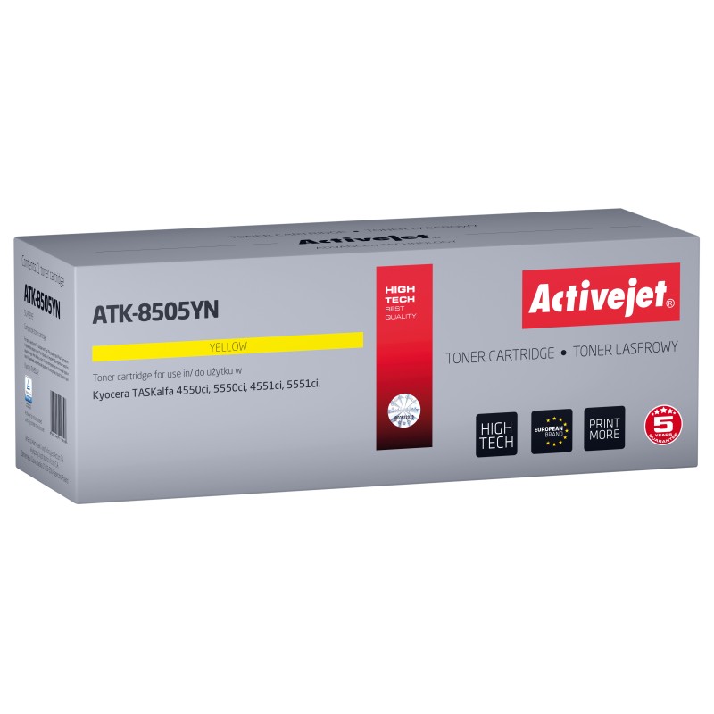 Image of Activejet ATK-8505YN toner 1 pz Compatibile Giallo