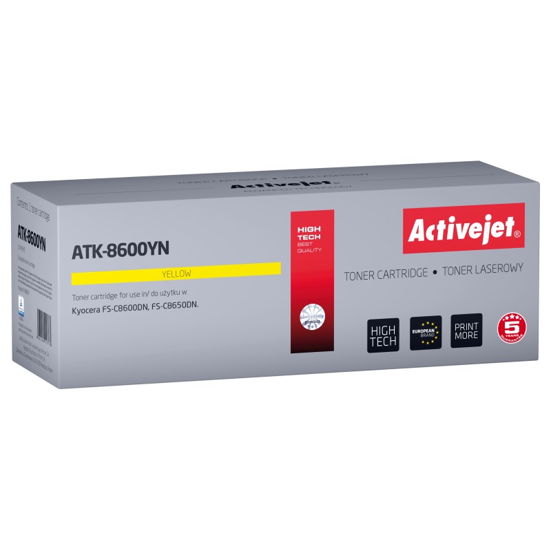 Activejet ATK-8600YN cartuccia toner 1 pz Compatibile Giallo