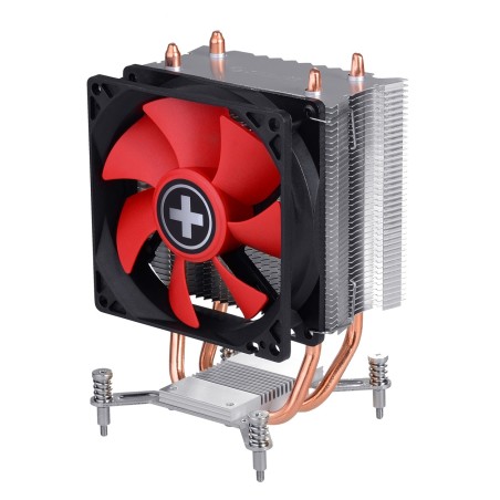 Xilence I402 Processador Cooler 9,2 cm Preto, Vermelho, Prateado