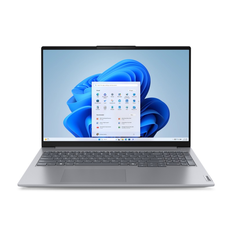 Lenovo ThinkBook 16 Intel Core Ultra 5 125U Computer portatile 40.6 cm (16") WUXGA GB LPDDR5-SDRAM 512 SSD Wi-Fi 6E (802.11ax)