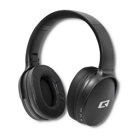 Qoltec 50851 Wireless Headphones with microphone Super Bass | Dynamic | BT | Black Headset Draadloos Hoofdband Bluetooth Zwart