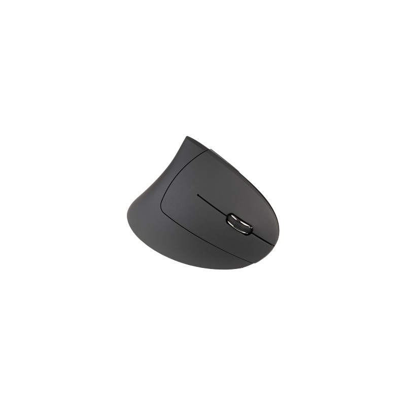 TUCANO MOUSE VERTICALE ERGONOMICO WIRELESS RICARICABILE,6 TASTI, NERO