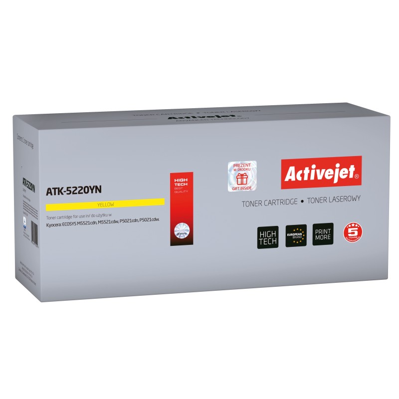 Image of Activejet ATK-5220YN toner 1 pz Compatibile Giallo