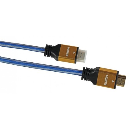 iBox ITVFHD04 HDMI kabel 1,5 m HDMI Type A (Standaard) Zwart, Blauw, Goud