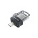 SanDisk Ultra Dual m3.0 lecteur USB flash 32 Go USB Type-A   Micro-USB 3.2 Gen 1 (3.1 Gen 1) Noir, Argent, Transparent