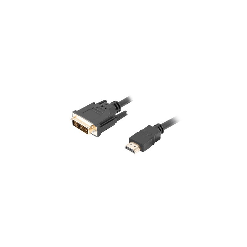 Image of Lanberg CA-HDDV-10CC-0018-BK cavo e adattatore video 1.8 m HDMI tipo A (Standard) DVI-D Nero057