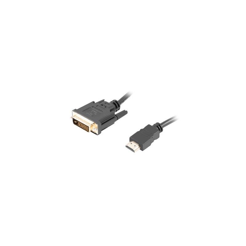 Image of Lanberg CA-HDDV-20CU-0018-BK cavo e adattatore video 1.8 m HDMI tipo A (Standard) DVI-D Nero057