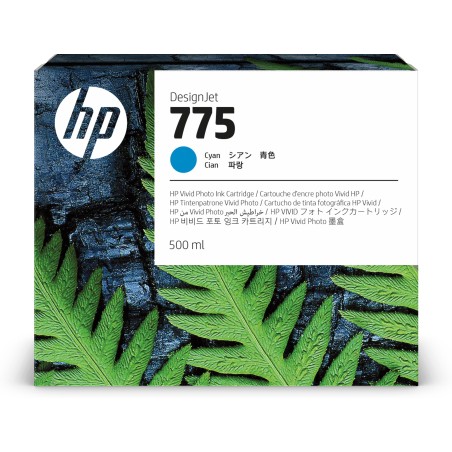 HP Cartucho de tinta 775 cian de 500 ml