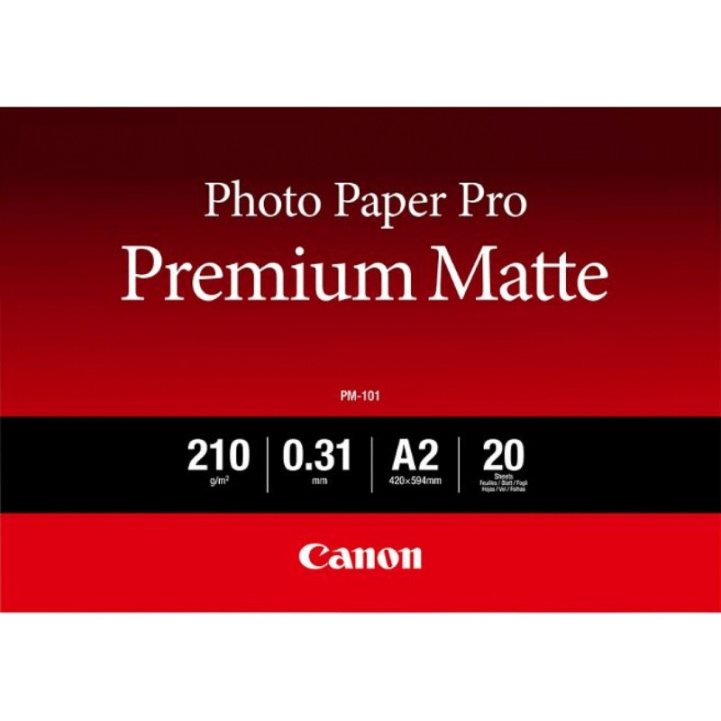 Image of Canon Carta Fotografica PM-101 Premium Matte A2 - 20 Fogli