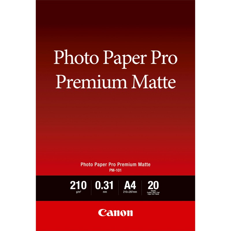 Image of Canon Carta fotografica Premium Matte PM-101 A4 - 20 fogli