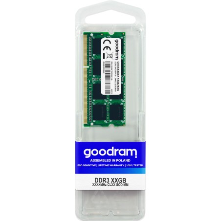 Goodram GR1333S364L9S 4G geheugenmodule 4 GB 1 x 4 GB DDR3 1333 MHz