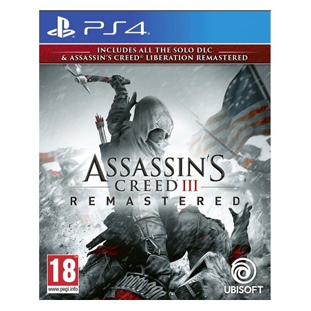 Ubisoft Assassin's Creed III Remastered, PS4 Remasterd PlayStation 4