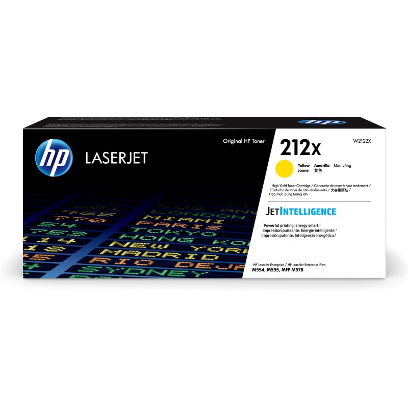 HP Cartuccia toner giallo originale LaserJet 212X ad alta capacità