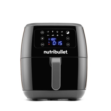 NutriBullet XXL Digital Air Fryer Individual 7 l Independente 1800 W Frigideira a ar quente Preto