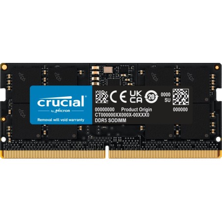 Crucial SORAM D5 5600 24GB CL46 - 24 GB módulo de memória 1 x 24 GB DDR5 5600 MHz ECC
