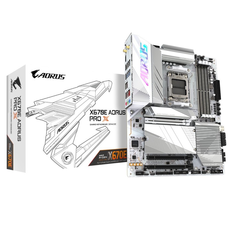 Gigabyte X670E AORUS PRO X scheda madre AMD X670 Presa di corrente AM5 ATX