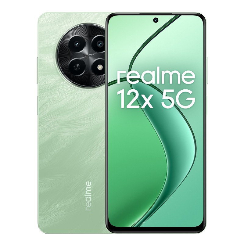 Image of realme 12x 16,9 cm (6.67") Doppia SIM Android 14 5G USB tipo-C 8 GB 256 GB 5000 mAh Verde
